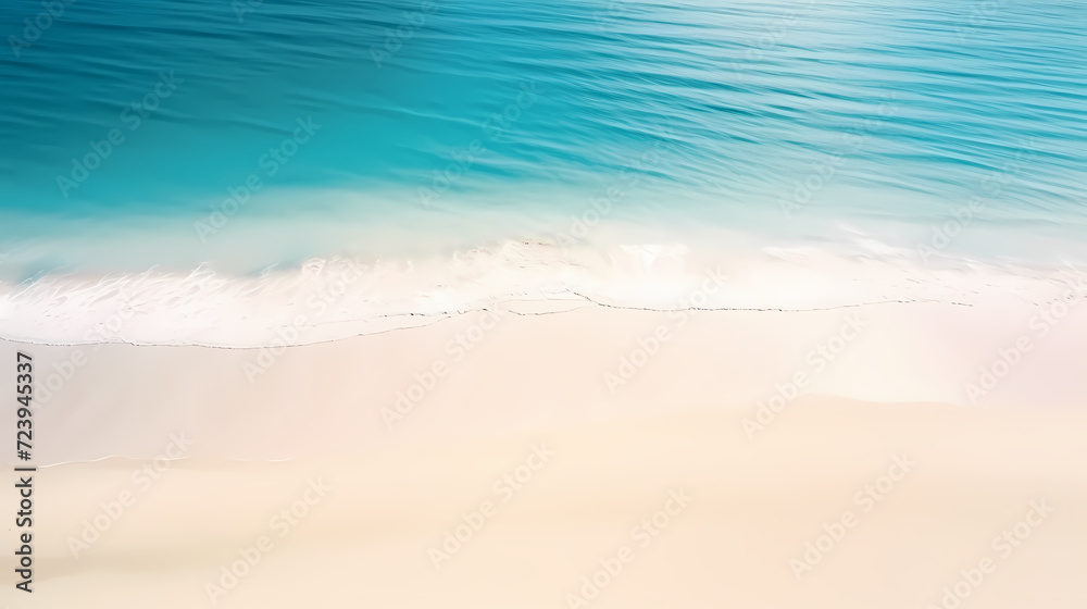 Wall mural abstract beautiful beach background with crystal clear water