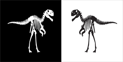 Illustration vector graphics of dinosaur icon © Sempulur