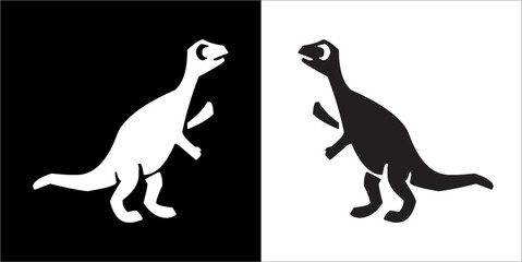 Illustration vector graphics of dinosaur icon