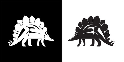 Illustration vector graphics of dinosaur icon © Sempulur