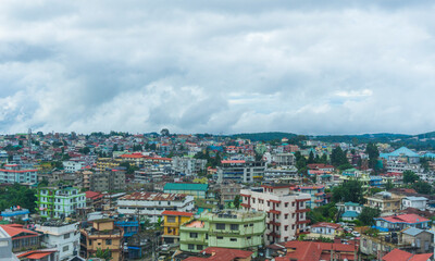 Fototapeta na wymiar Cityscape of Shillong Hill City Meghalaya