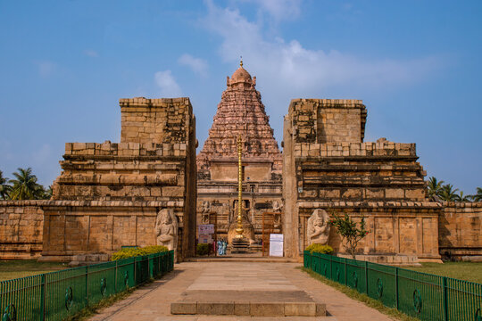 Entrance of Gangaikonda Cholapuram Brihadisvara Temple, Gangaikonda Cholapuram, Jayankondam, Tamil Nadu, India