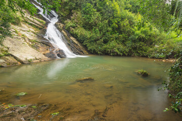 Naklejka na ściany i meble Waterfalls in Meghalaya India Asia