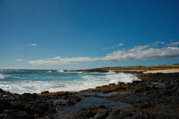 sea and rocks of hawaii