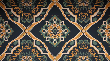 Beautiful structure of a repeating pattern in Arabic style