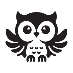 owl logo vector illustration design