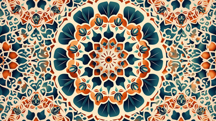 Beautiful structure of a repeating pattern in Arabic style