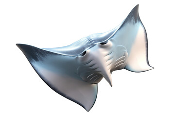 Real Manta Ray isolated on transparent or white background