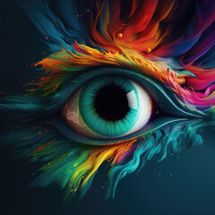 Artistic Eye, Eye Catching Background