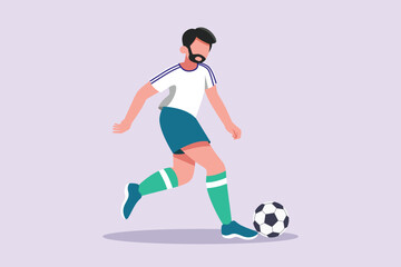 Sports concept. Colored flat vector illustration isolated.