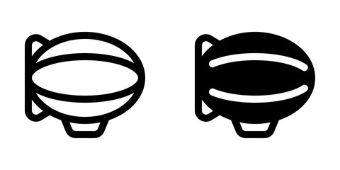 Editable zeppelin vector icon. Vehicles, transportation, travel. Part of a big icon set family. Perfect for web and app interfaces, presentations, infographics, etc © Totto House