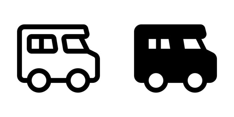 Editable recreational vehicle vector icon. Vehicles, transportation, travel. Part of a big icon set family. Perfect for web and app interfaces, presentations, infographics, etc