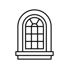 Window icon vector stock illustration
