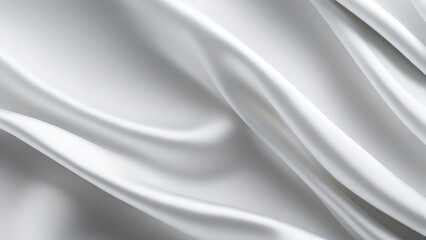 White gray satin texture that is white silver fabric silk panorama background with beautiful soft blur pattern natural - obrazy, fototapety, plakaty