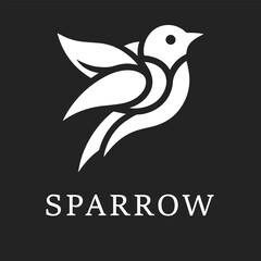 Sparrow Vector Logo Design 