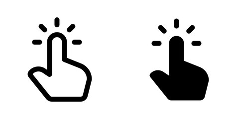 Editable one finger tap vector icon. Part of a big icon set family. Perfect for web and app interfaces, presentations, infographics, etc