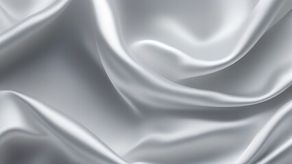Obraz premium White gray satin texture that is white silver fabric silk panorama background with beautiful soft blur pattern natural