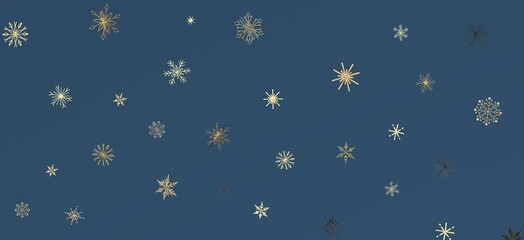 Fototapeta premium Dazzling 3D Illustration: Witness a Downpour of Vibrant Stars