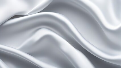 White gray satin texture that is white silver fabric silk panorama background with beautiful soft blur pattern natural