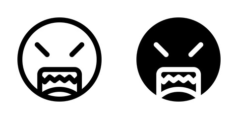Editable angry, upset face vector icon. Part of a big icon set family. Perfect for web and app interfaces, presentations, infographics, etc