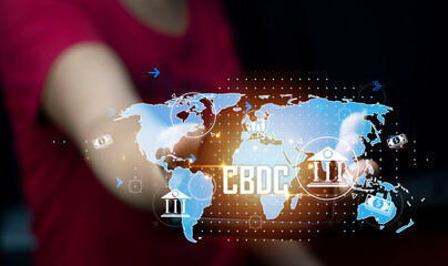 CBDC visual concept. Central Bank Digital Currency
