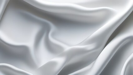 Obraz premium White gray satin texture that is white silver fabric silk panorama background with beautiful soft blur pattern natural