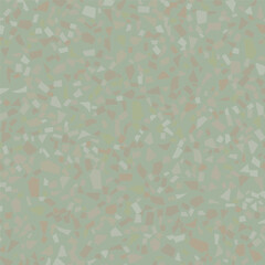 Seamless Venetian Terrazzo Texture. Gray Marble Stone Background. Terrazzo Color Vector Pattern. Mosaic Wall Italian Pattern. Vector Abstract Ceramic Design. Glass Seamless Irregular Print. Floor Art