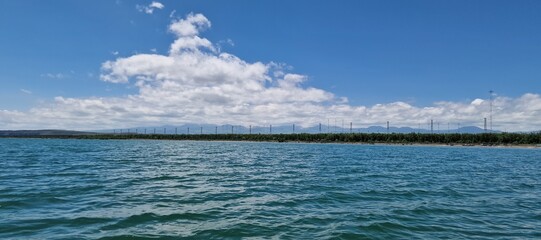 lake sevan armenia rural countryside and plastic pollution