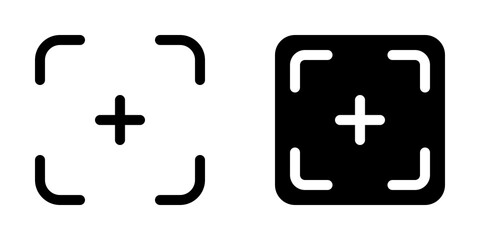 Obraz premium Editable focus vector icon. Part of a big icon set family. Perfect for web and app interfaces, presentations, infographics, etc