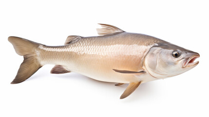 Obraz premium Fish - A Bighead carp on a white background