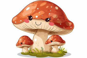 Cute mushroom cartoon