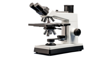 Microscope. Isolated on a white background png like