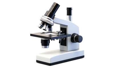 Microscope. Isolated on a white background png like