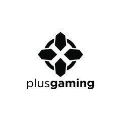 Plus logo icon vector