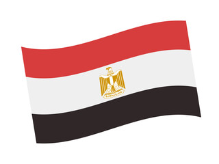 Egypt Flag Vector Illustration