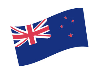 New Zealand Flag Vector Illustration