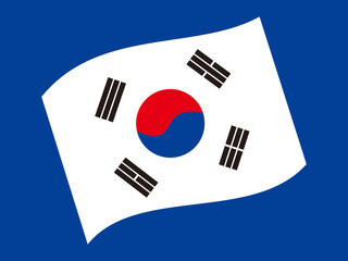 South Korea Flag Vector Illustration
