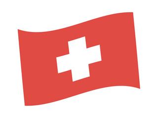 Swiss Flag Vector Illustration