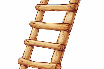 wooden ladder cartoon