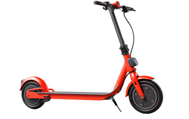 Xiaomi M365 E-Scooter , 3D image of Xiaomi M365 Electric Scooter isolated on Transparent background.