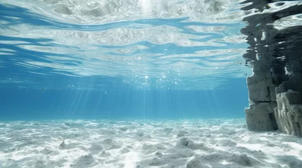 Fotobehang Half underwater UHD Wallpaper © Ghulam