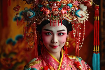 Beautiful Chinese women's opera costumes