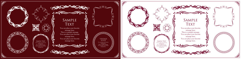 アンティークフレームセット