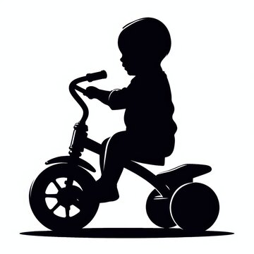recommend clip art: child on bicycle