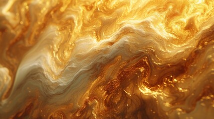 Golden Waves of Liquid