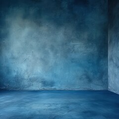 Blue grunge background with dark vignette