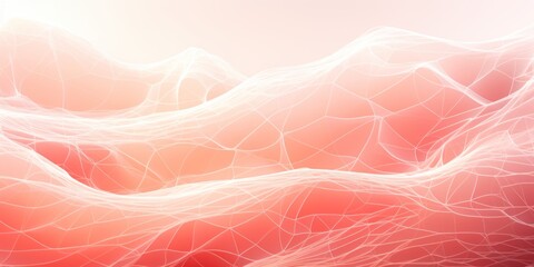 coral abstract horizontal technology lines on hi-tech future coral background 