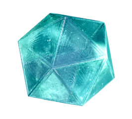 blue crystal hexagon ball 3d. Aquamarine, blue beryl makes it look like crystallized snow. Lithospheric fingerprints, artistic designs, gemstones