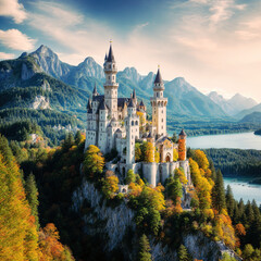 Fototapeta premium Castle Neuschwanstein in Germany