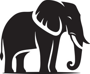 Obraz premium Elephant Silhouette vector